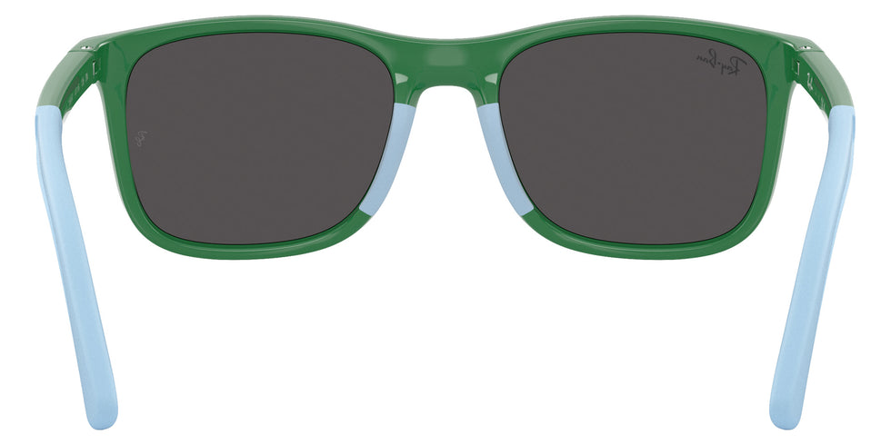 Ray-Ban® RJ9084SF RJ9084SF 718887 47 Sunglasses - Green On Rubber Light Blue
