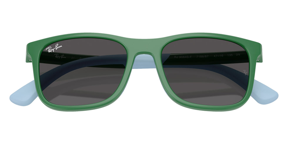 Ray-Ban® RJ9084SF RJ9084SF 718887 47 Sunglasses - Green On Rubber Light Blue
