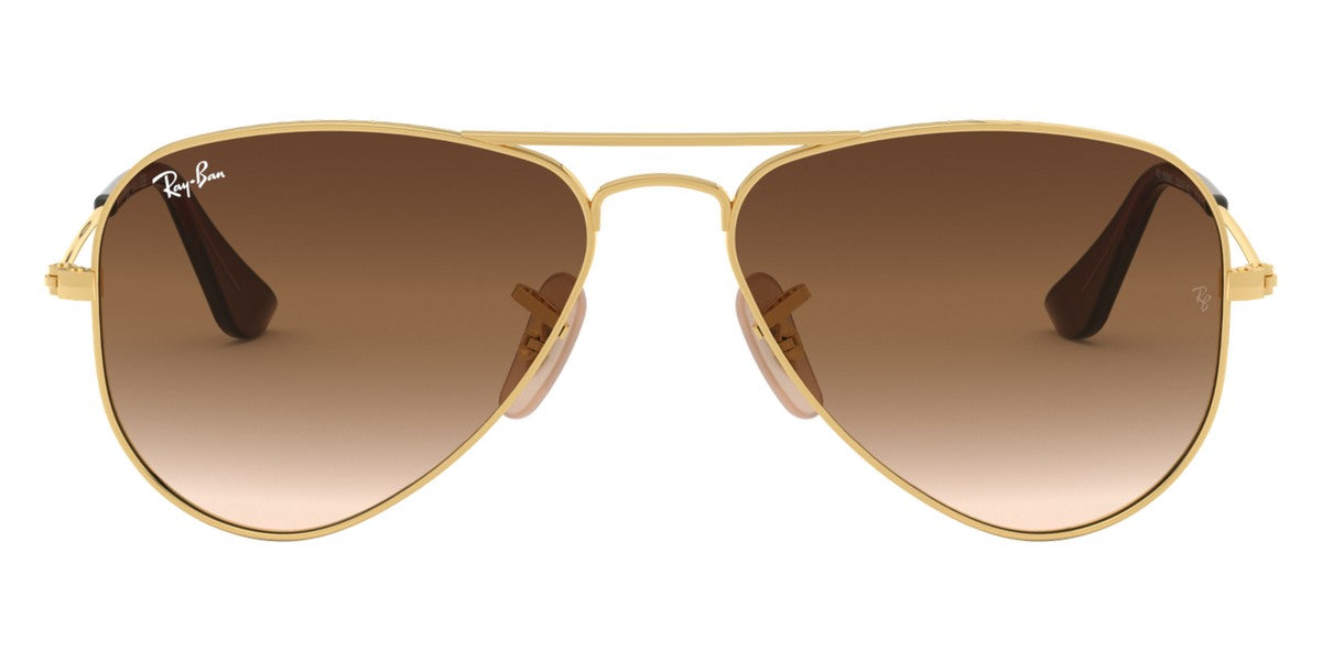 Ray-Ban® Junior Aviator RJ9506S RJ9506S 220/11 52 - Black with Light Gray Gradient Dark Gray lenses Sunglasses