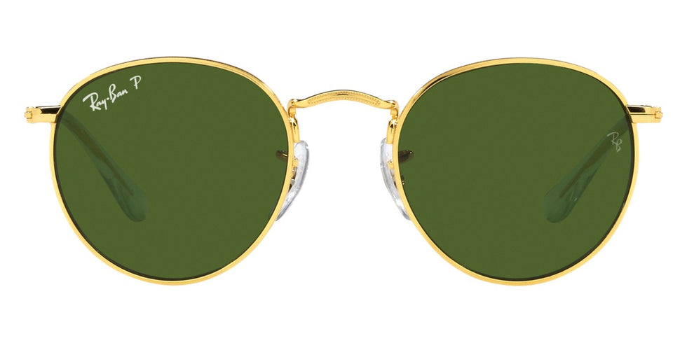 Ray-Ban® Junior Round RJ9547S RJ9547S 286/2P 44 - Legend Gold with Polarized Green lenses Sunglasses