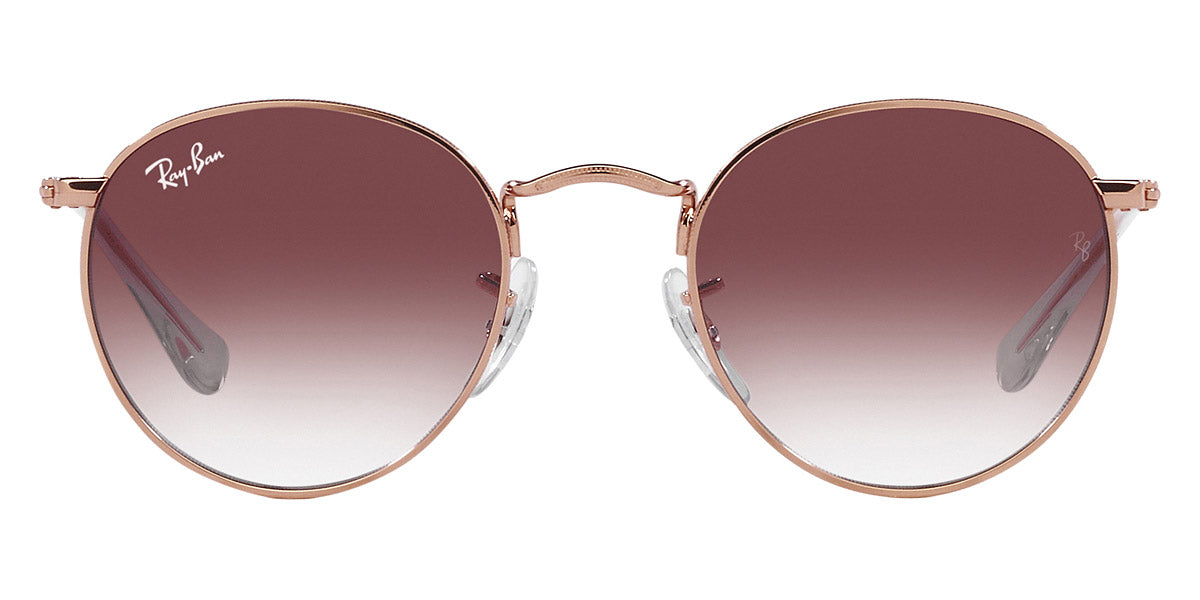 Ray-Ban® Junior Round RJ9547S RJ9547S 291/8H 44 - Rose Gold with Violet lenses Sunglasses
