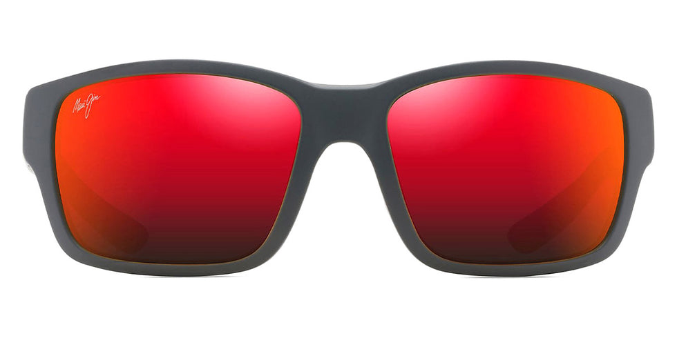 Maui Jim® Mangroves RM604-02A - Matte Black / HAWAII LAVA™ Sunglasses