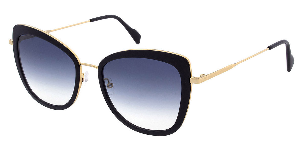 Andy Wolf® Rosehip Sun ANW Rosehip Sun 01 57 - Black/Gold Sunglasses