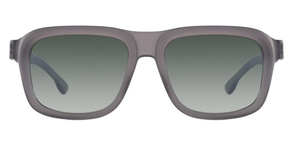 Ic! Berlin® Rufus ICB Rufus IC0025 20P 55 - Grey Matt Smooth/Gradient Green Lenses Sunglasses