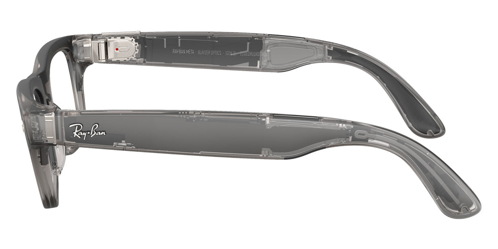 Ray-Ban® Meta Blayzer RW7001 RW7001 8529 54 Eyeglasses - Transparent Ice Gray