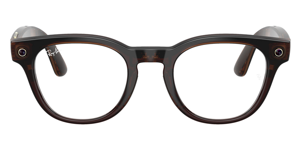 Ray-Ban® Meta Scriber RW7002 RW7002 8532 49 Eyeglasses - Transparent Umber