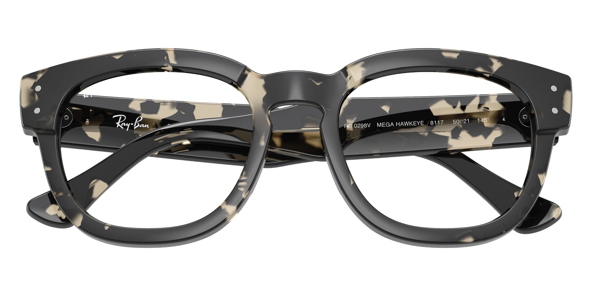 Ray-Ban® RX0298V RX0298V 8117 50 Eyeglasses - Gray Havana