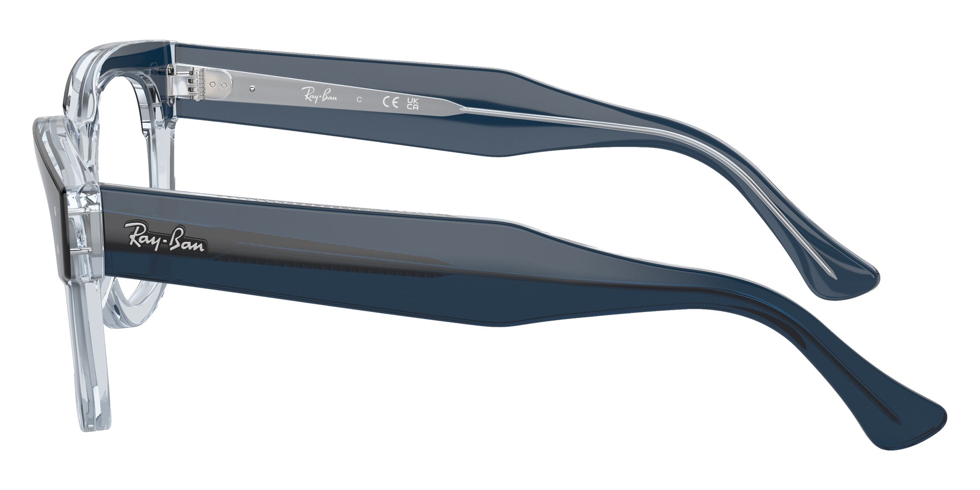 Ray-Ban® RX0298V RX0298V 8324 50 Eyeglasses - Blue On Transparent Blue