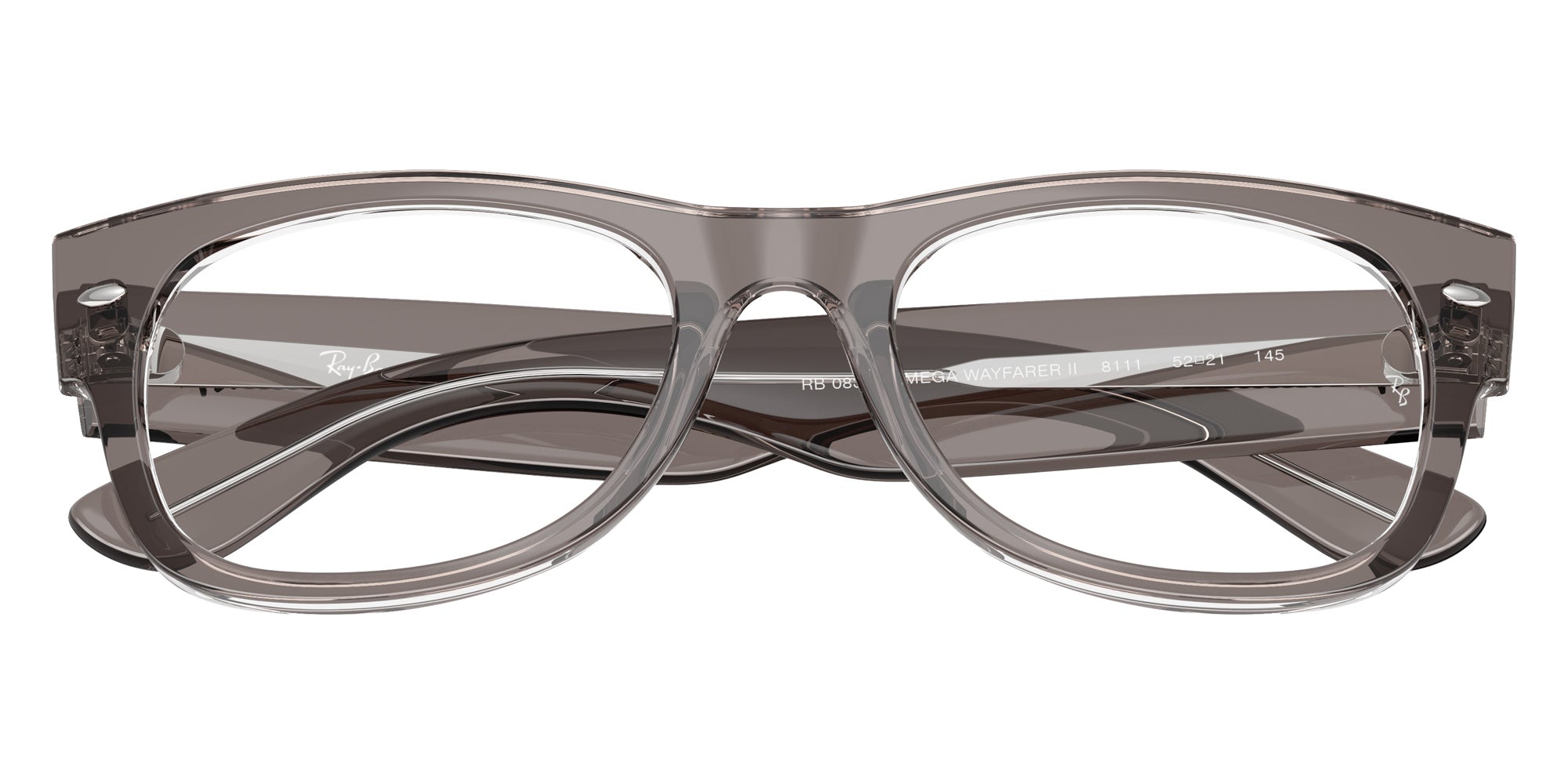 Ray-Ban® RX0832V RX0832V 8111 52 Eyeglasses - Transparent Gray