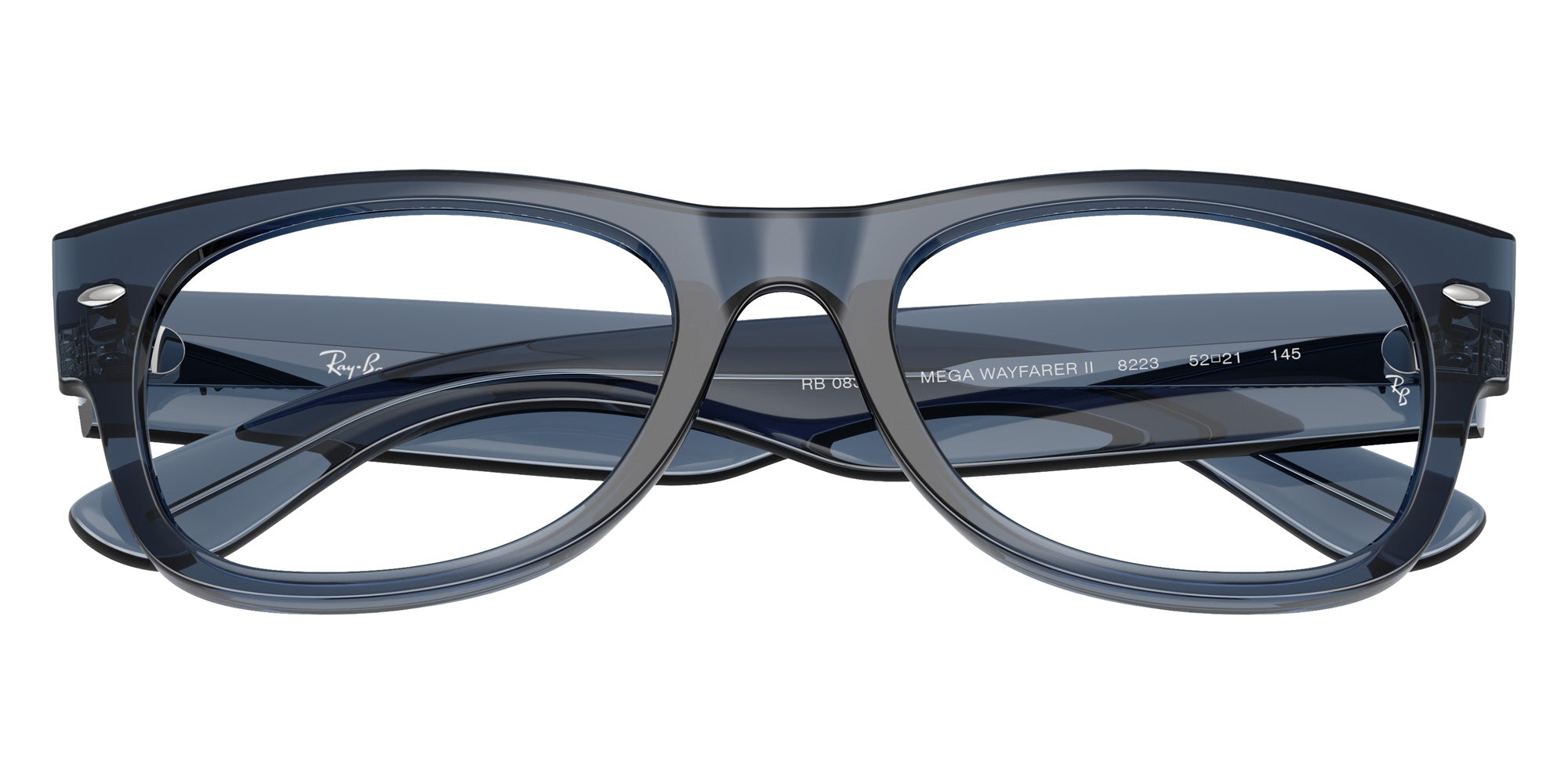 Ray-Ban® RX0832VF RX0832VF 8223 52 Eyeglasses - Transparent Dark Blue