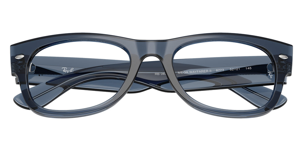 Ray-Ban® RX0832VF RX0832VF 8223 52 Eyeglasses - Transparent Dark Blue