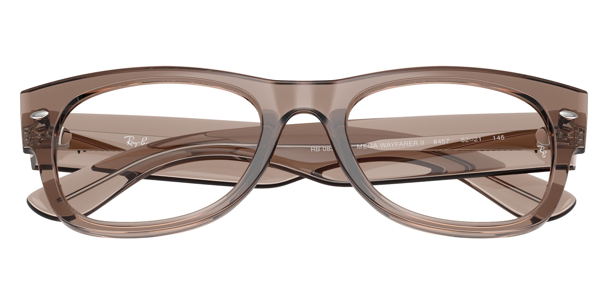 Ray-Ban® RX0832VF RX0832VF 8457 52 Eyeglasses - Transparent Taupe Beige