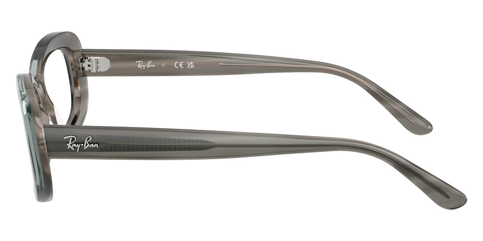 Ray-Ban® RX2221V RX2221V 8453 53 Eyeglasses - Striped Gray