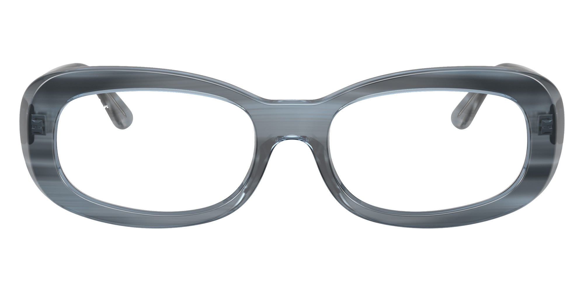 Ray-Ban® RX2221V RX2221V 8456 53 Eyeglasses - Striped Blue