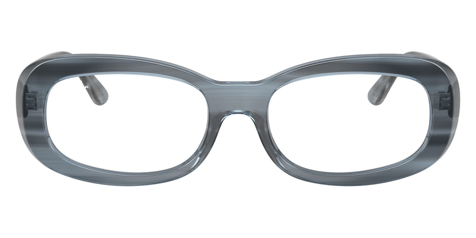 Ray-Ban® RX2221V RX2221V 8456 53 Eyeglasses - Striped Blue