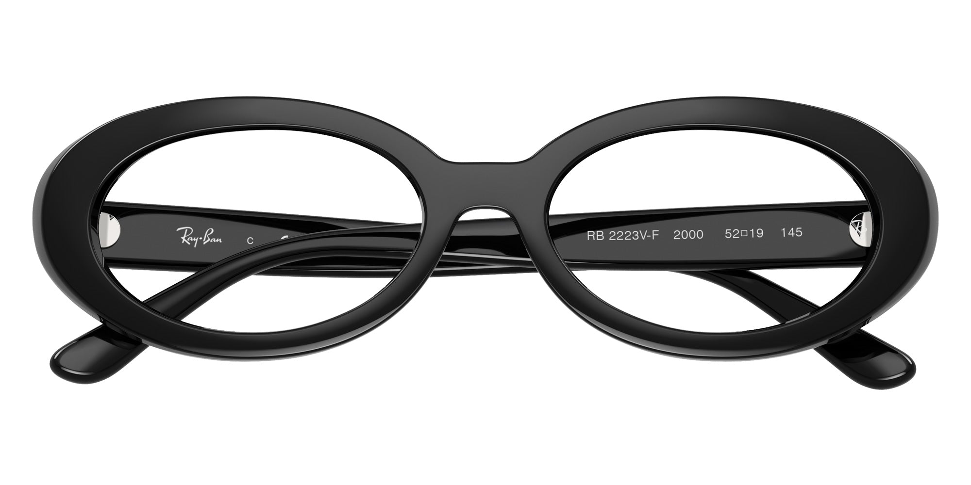 Ray-Ban® RX2223VF RX2223VF 2000 52 Eyeglasses - Black