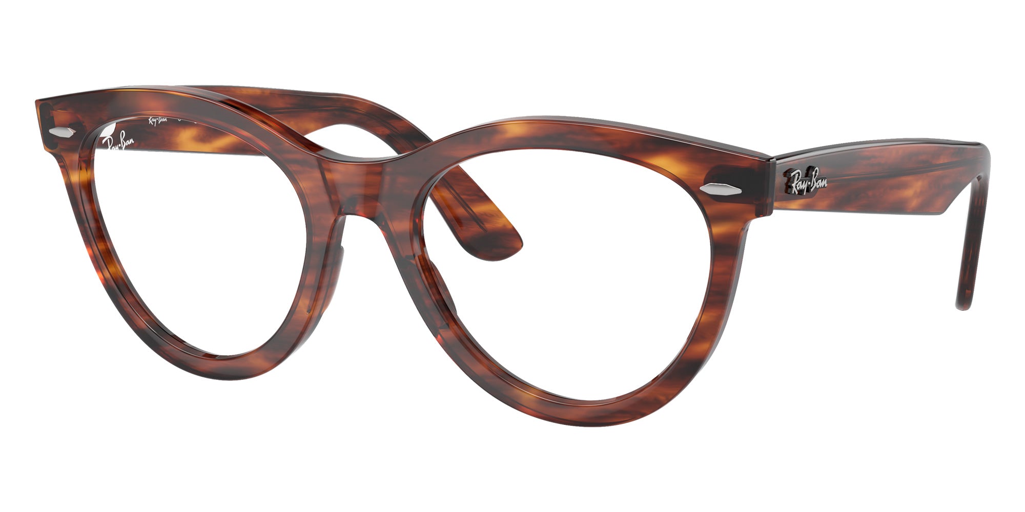 Ray-Ban® RX2241V RX2241V 2144 51 Eyeglasses - Striped Havana
