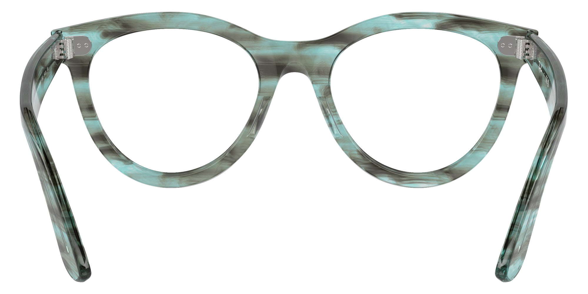 Ray-Ban® RX2241V RX2241V 8362 51 Eyeglasses - Striped Transparent Green