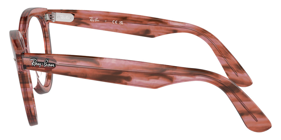 Ray-Ban® RX2241VF RX2241VF 8363 51 Eyeglasses - Striped Transparent Pink