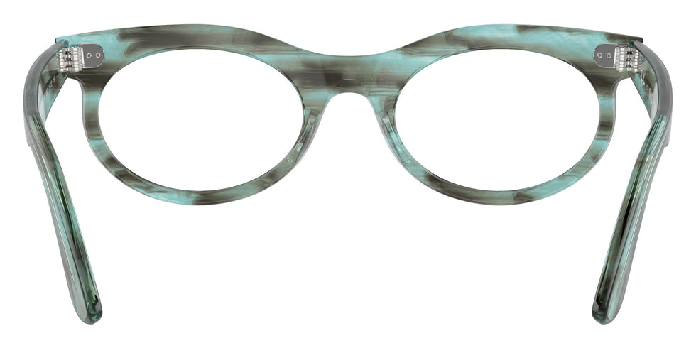 Ray-Ban® RX2242V RX2242V 8362 53 Eyeglasses - Striped Transparent Green