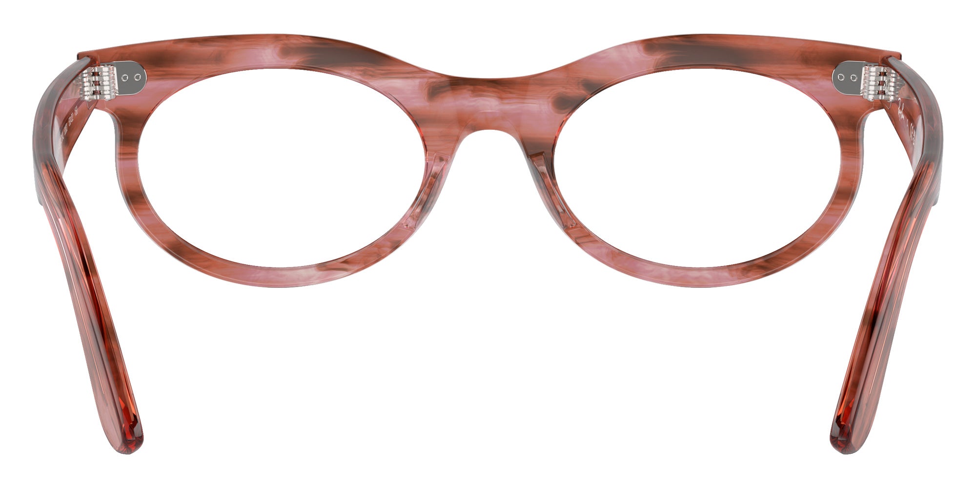 Ray-Ban® RX2242V RX2242V 8363 53 Eyeglasses - Striped Transparent Pink