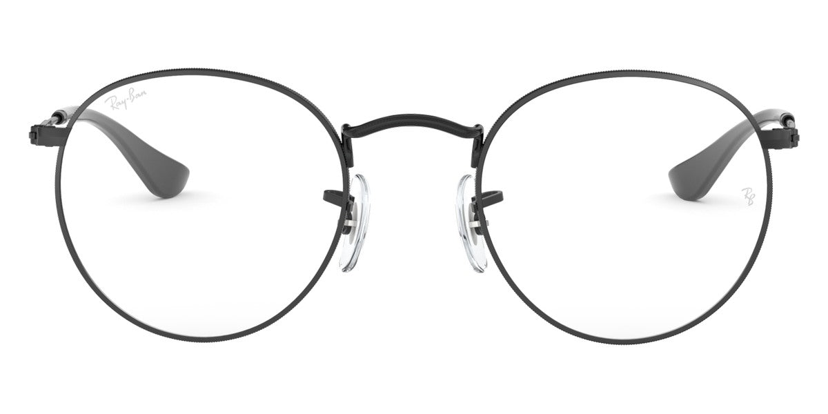 Ray-Ban® Round Metal RX3447V RX3447V 2991 47 - Black On Arista Eyeglasses