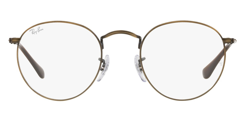 Ray-Ban® Round Metal RX3447V RX3447V 2970 47 - Blue On Silver Eyeglasses