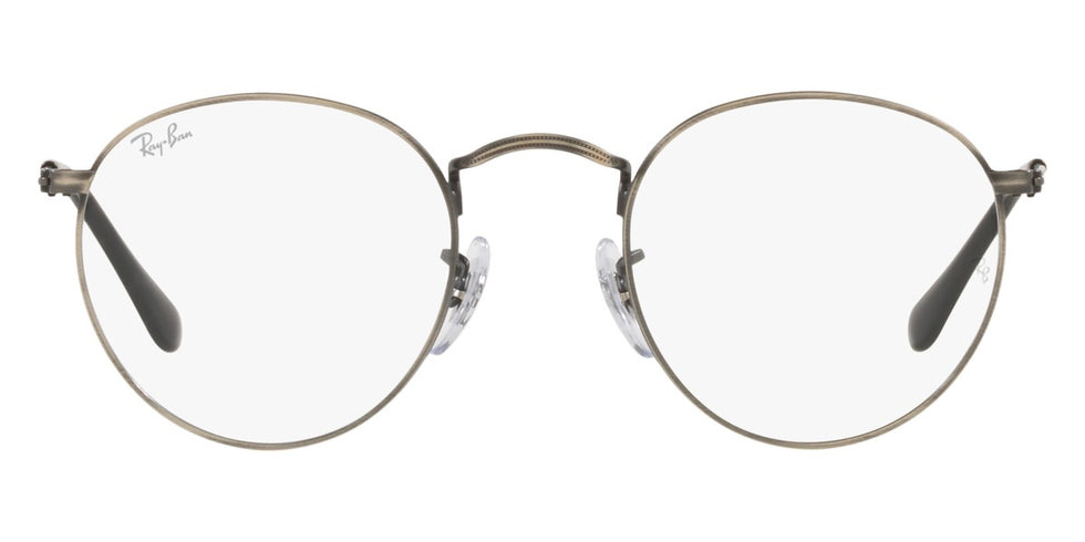 Ray-Ban® Round Metal RX3447V RX3447V 2970 50 - Blue On Silver Eyeglasses