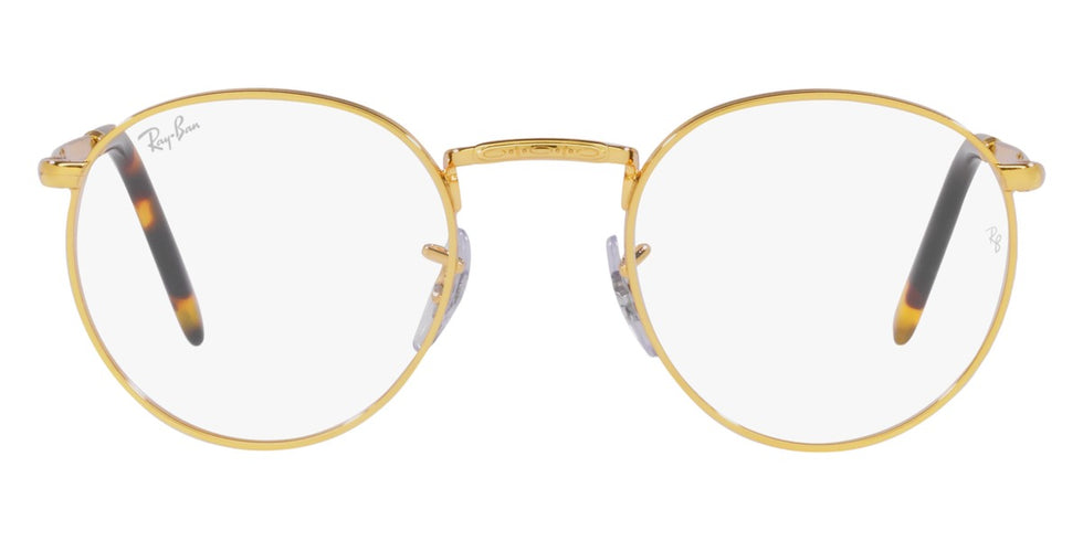 Ray-Ban® New Round RX3637V RX3637V 2509 47 - Black Eyeglasses