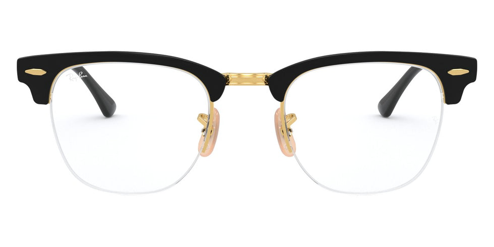 Ray-Ban® Clubmaster Metal RX3716Vm RX3716VM 2890 50 - Black On Arista Eyeglasses