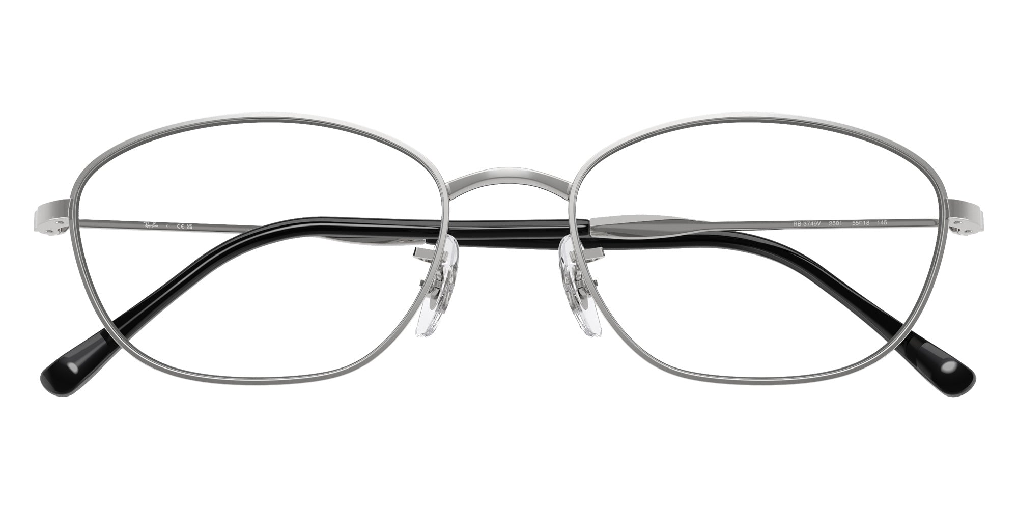 Ray-Ban® RX3749V RX3749V 2501 55 Eyeglasses - Silver