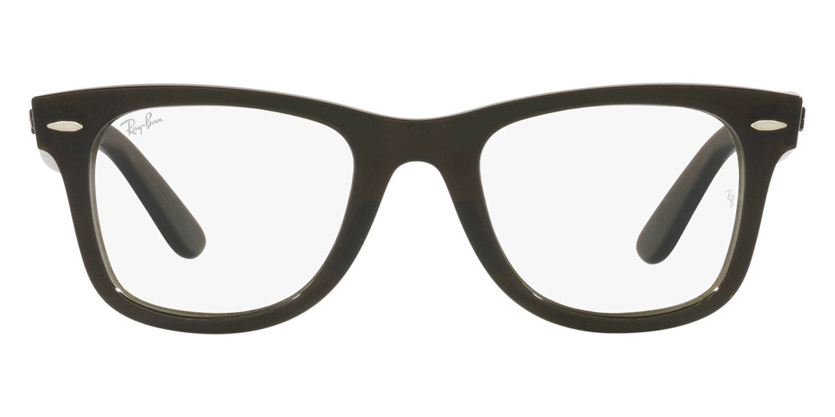 Ray-Ban® Wayfarer Ease RX4340V RX4340V 8224 50 - Transparent Olive Green Eyeglasses