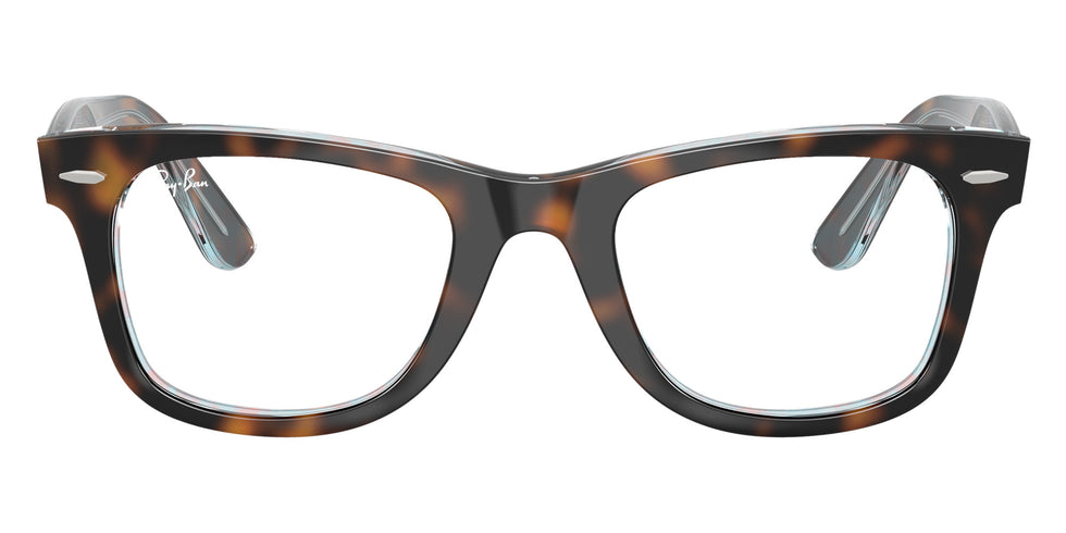 Ray-Ban® RX4340V RX4340V 8401 50 Eyeglasses - Dark Havana On Multicolor