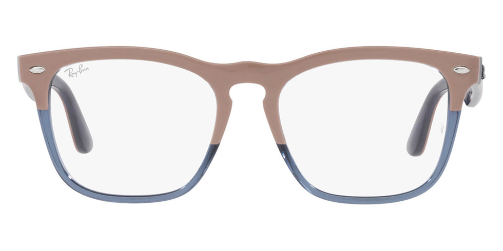 Ray-Ban® Steve RX4487Vf RX4487VF 8195 54 - Beige on Transparent Dark Blue Eyeglasses