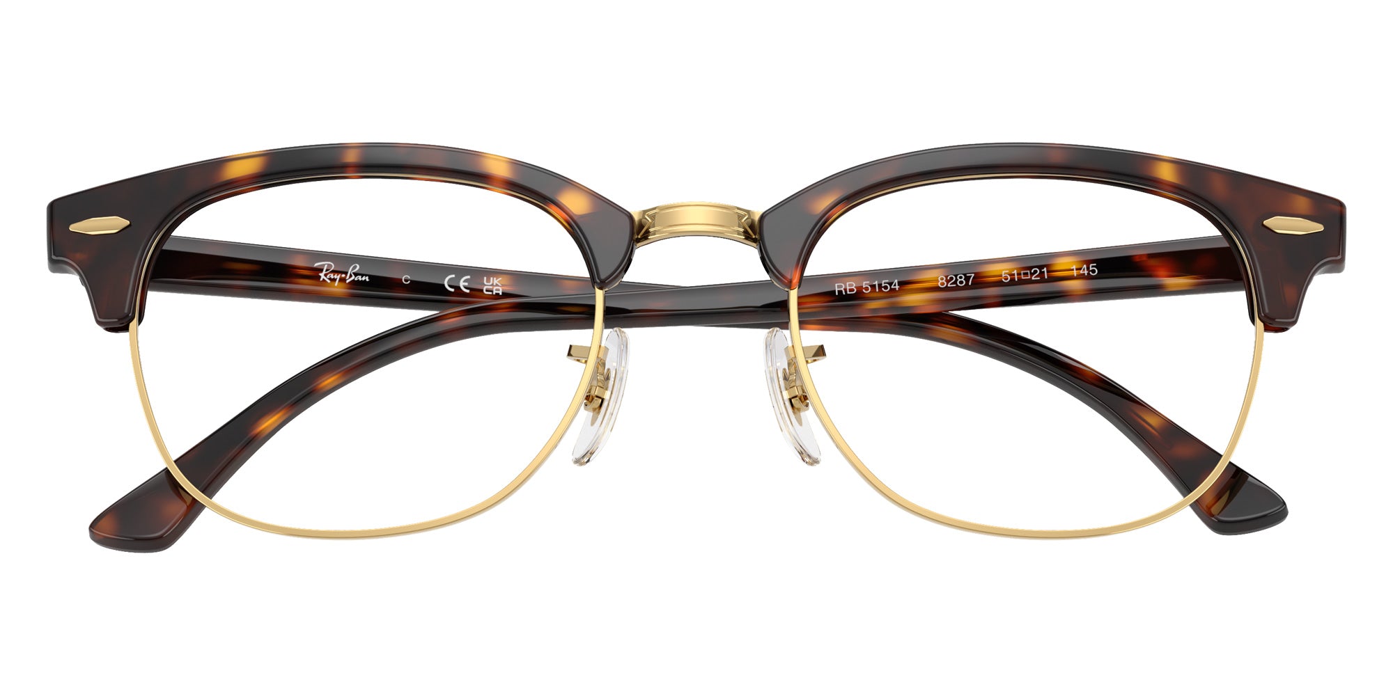 Ray-Ban® RX5154 RX5154 8287 53 Eyeglasses - Havana