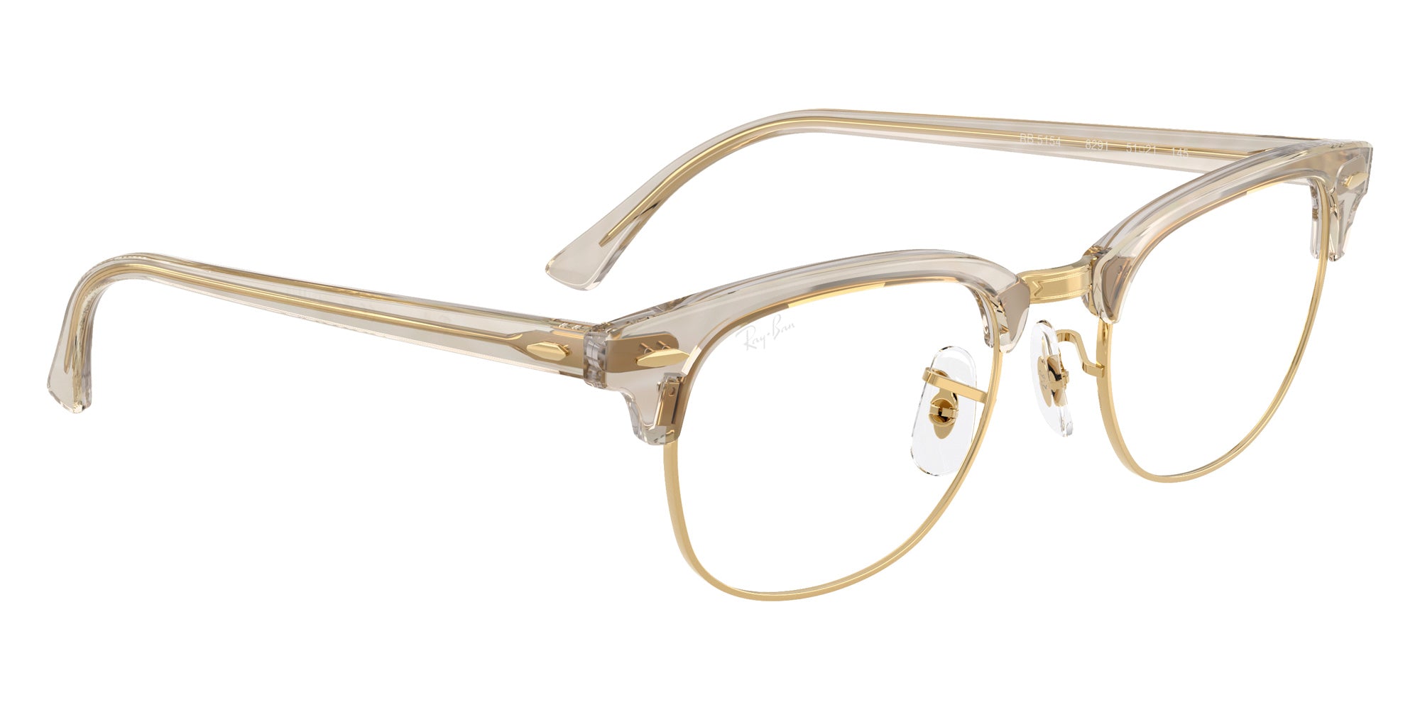 Ray-Ban® RX5154 RX5154 8291 53 Eyeglasses - Photo Waves Gray