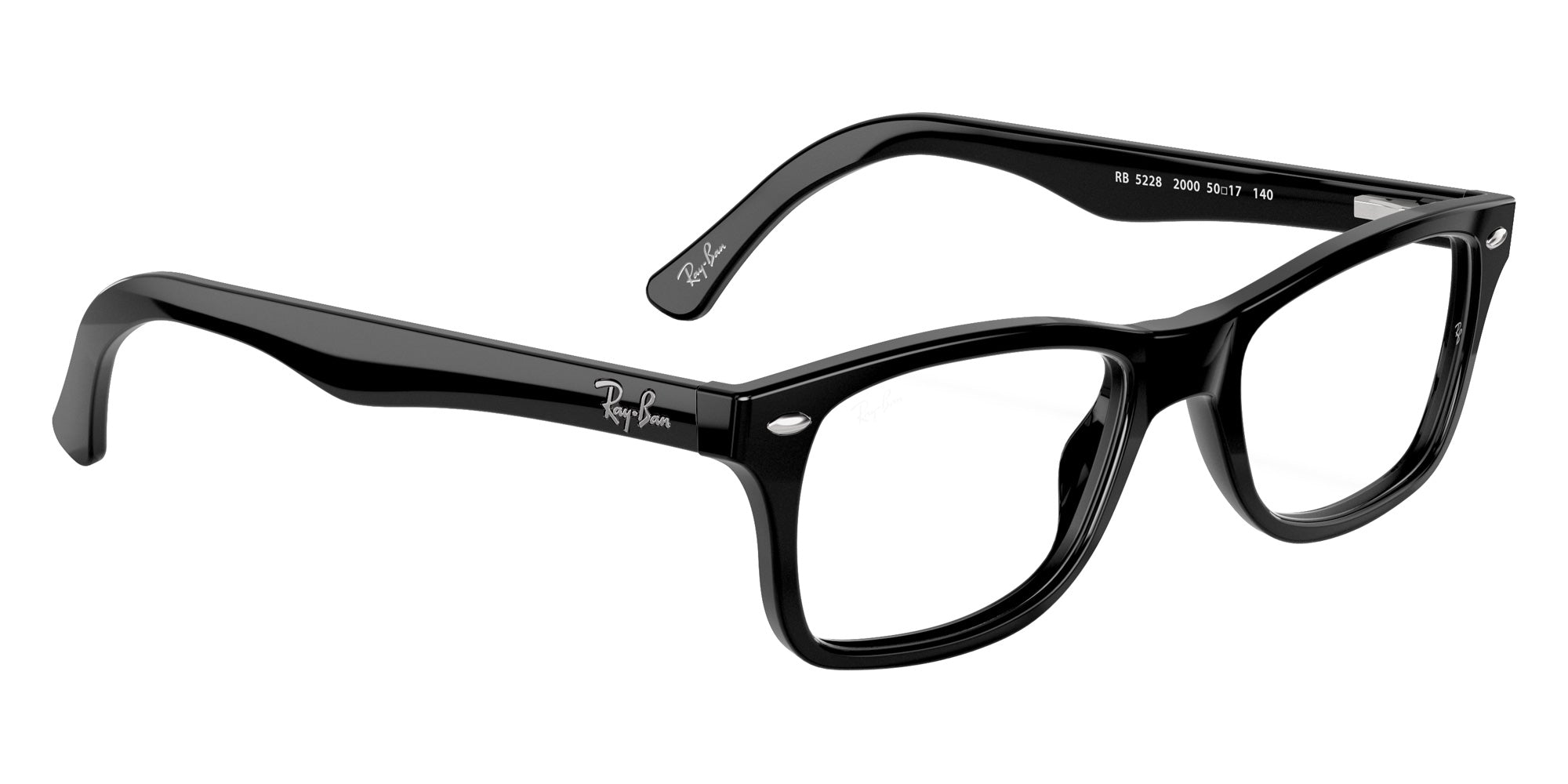 Ray-Ban® RX5228 RX5228 2000 53 Eyeglasses - Black
