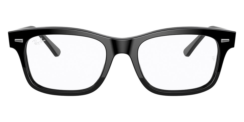 Ray-Ban® Mr BuRBank RX5383 RX5383 8089 52 - Black On Chevron Gray/Burgundy Eyeglasses