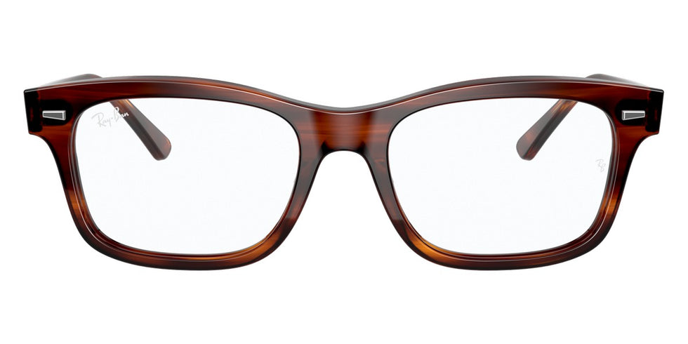 Ray-Ban® Mr BuRBank RX5383 RX5383 8089 54 - Black On Chevron Gray/Burgundy Eyeglasses