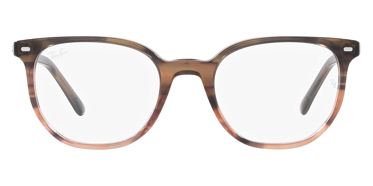 Ray-Ban® Elliot RX5397 RX5397 8251 50 - Striped Brown and Red Eyeglasses