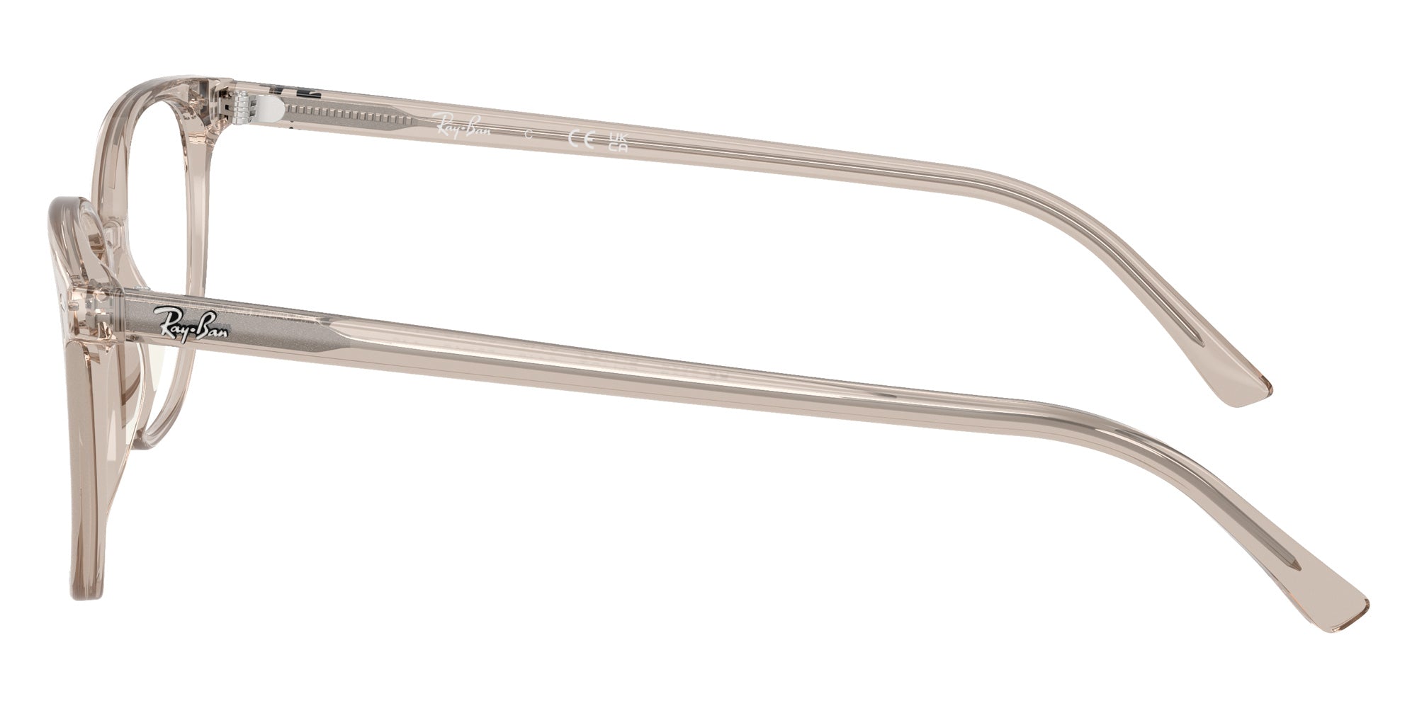 Ray-Ban® RX5397 RX5397 8449 50 Eyeglasses - Transparent Light Brown