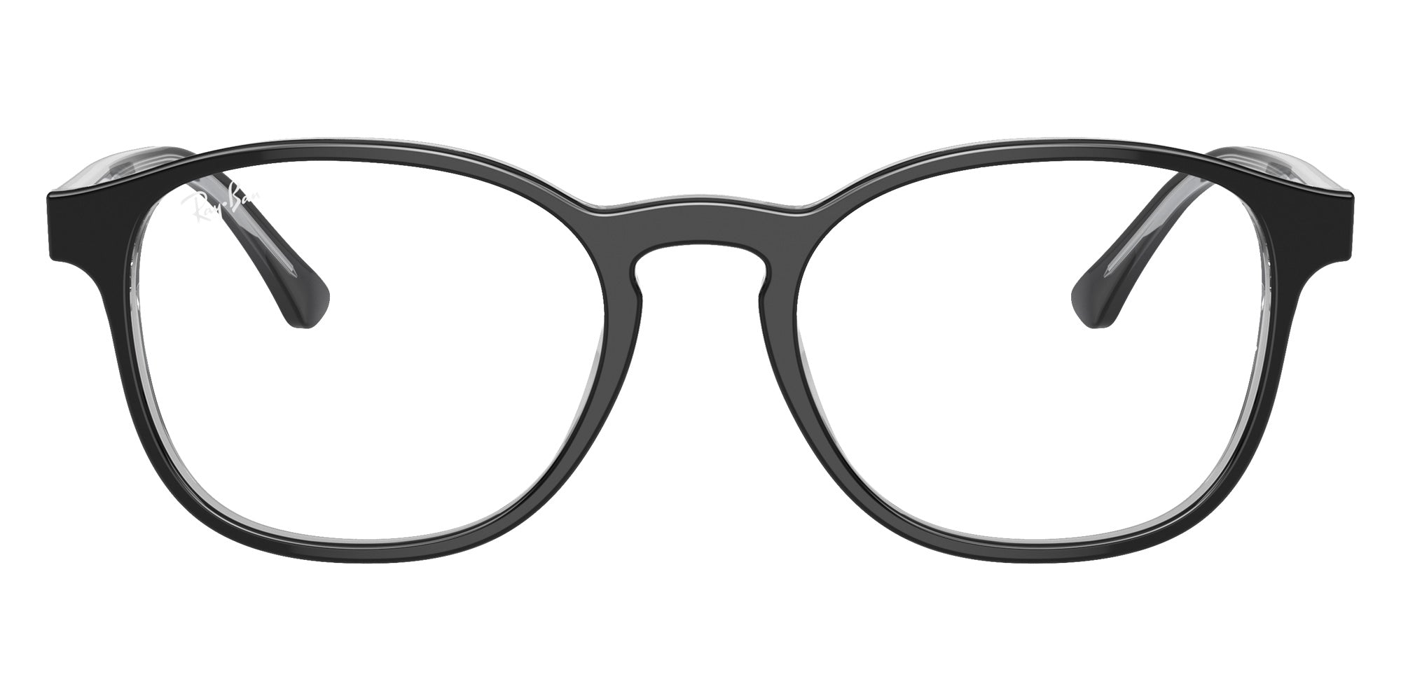 Ray-Ban® RX5417F RX5417F 8367 52 Eyeglasses - Dark Gray On Transparent Gray