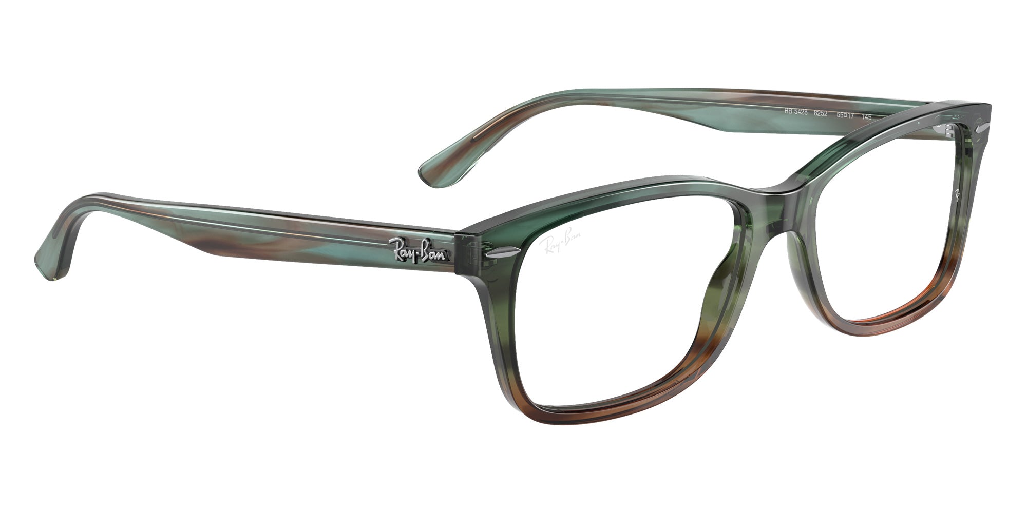 Ray-Ban® RX5428 RX5428 8252 53 Eyeglasses - Striped Light Blue