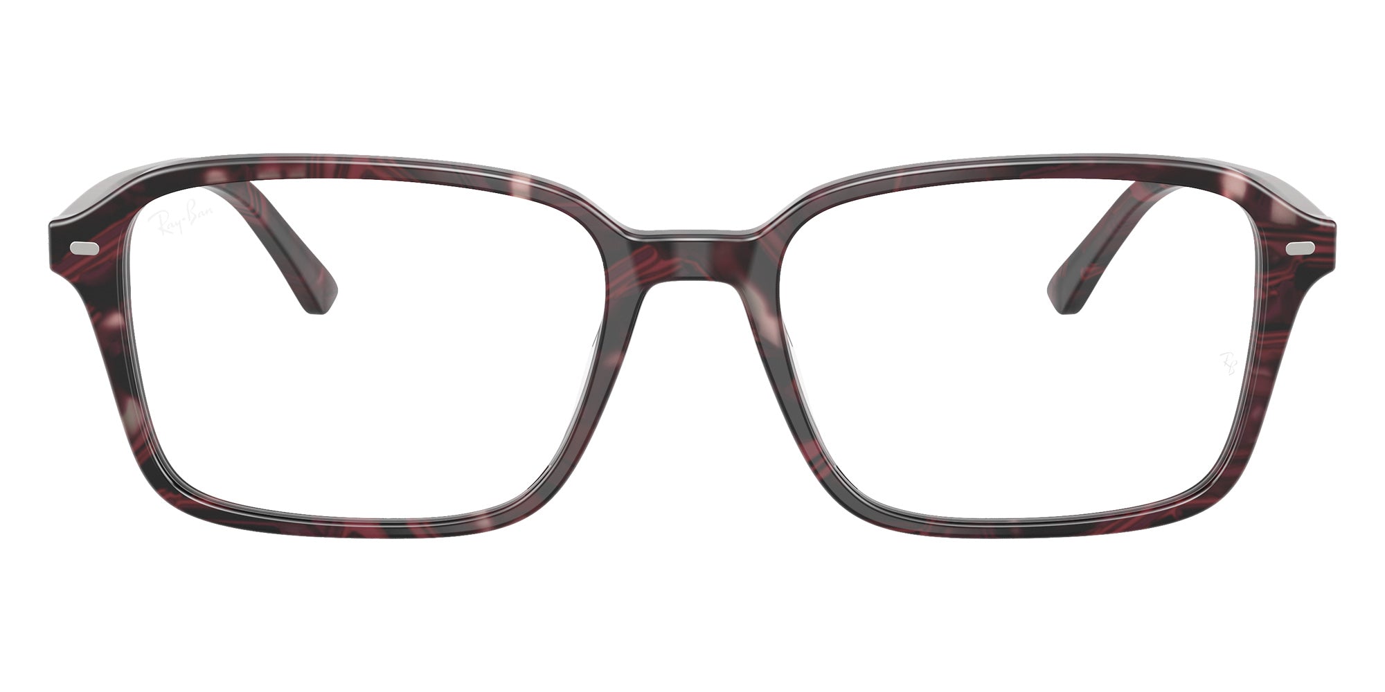 Ray-Ban® RX5431F RX5431F 8393 54 Eyeglasses - Transparent Fantasy Violet/Red