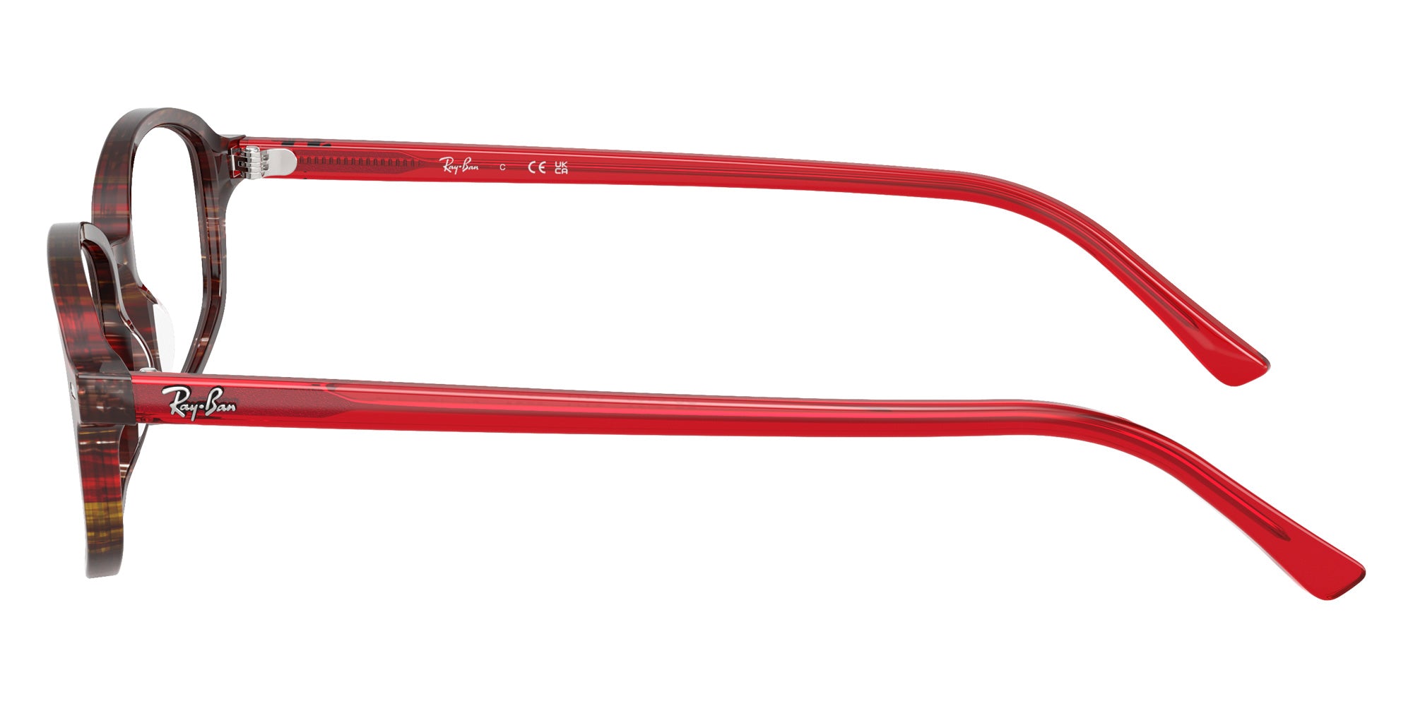 Ray-Ban® RX5432 RX5432 8396 54 Eyeglasses - Transparent Red