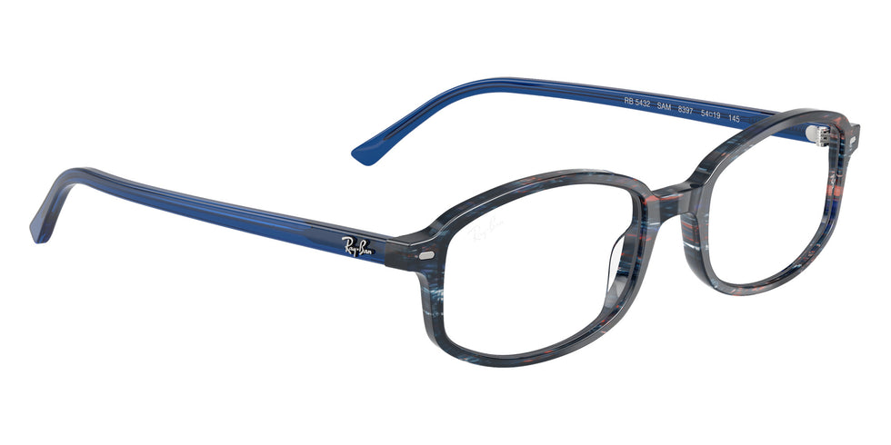 Ray-Ban® RX5432 RX5432 8397 52 Eyeglasses - Transparent Blue