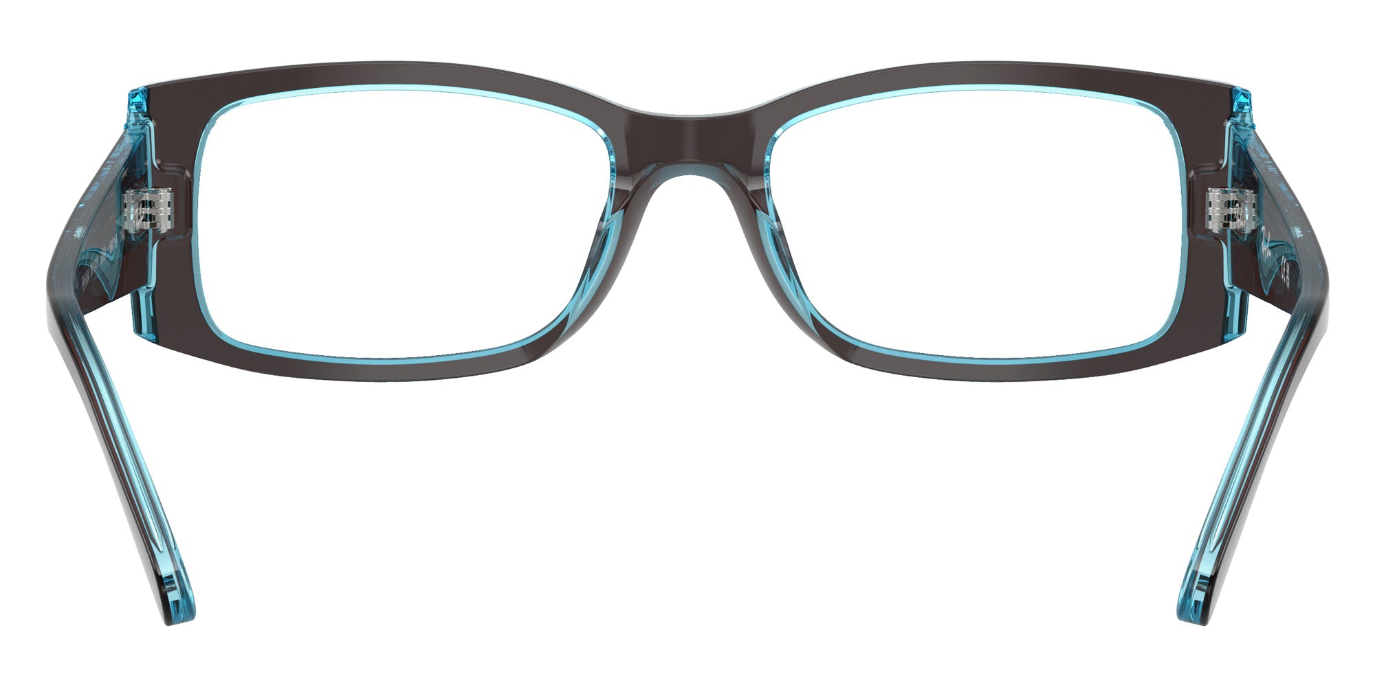 Ray-Ban® RX5434 RX5434 8366 54 Eyeglasses - Brown On Transparent Blue