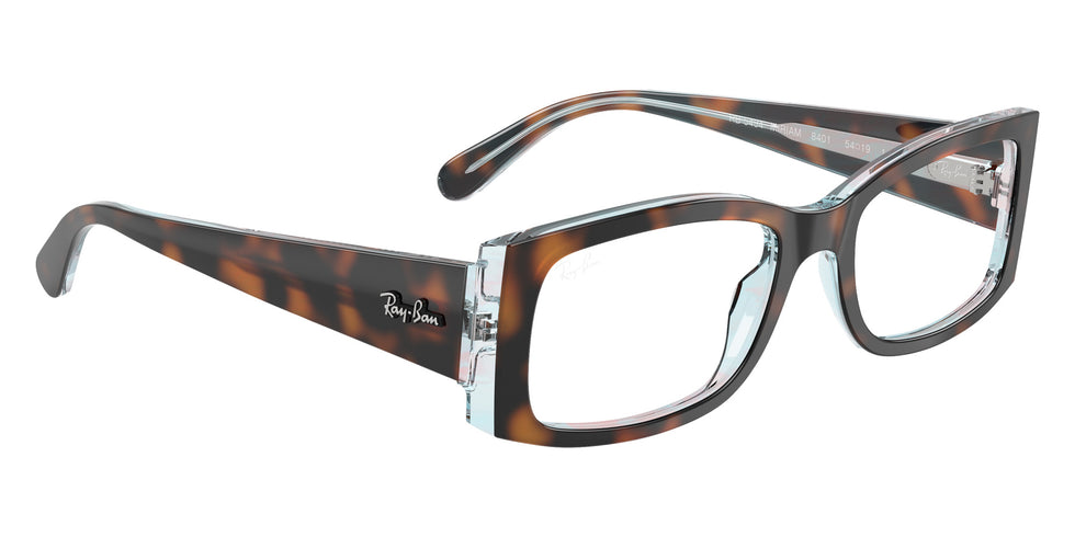 Ray-Ban® RX5434 RX5434 8401 54 Eyeglasses - Dark Havana On Multicolor