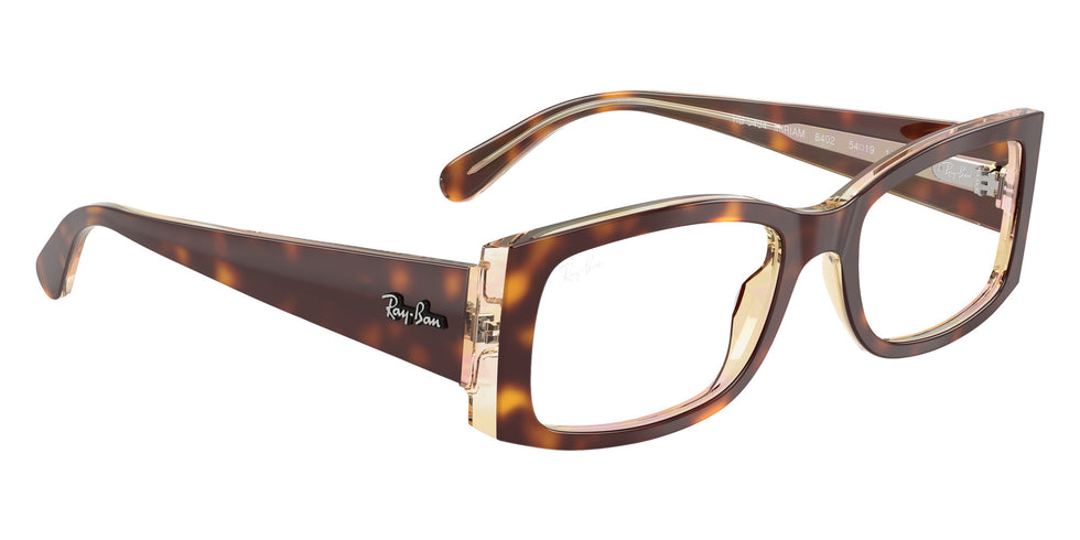 Ray-Ban® RX5434 RX5434 8402 54 Eyeglasses - Light Havana On Multicolor