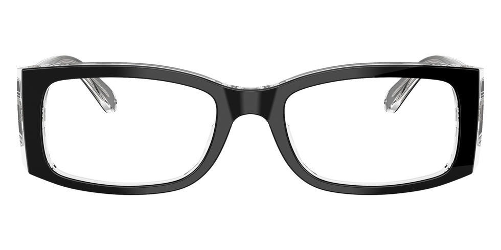 Ray-Ban® RX5434F RX5434F 2034 54 Eyeglasses - Black On Transparent